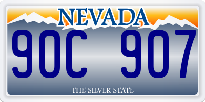 NV license plate 90C907