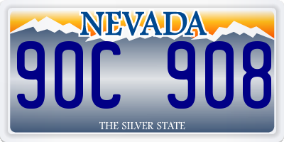 NV license plate 90C908