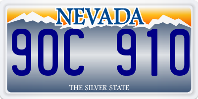 NV license plate 90C910