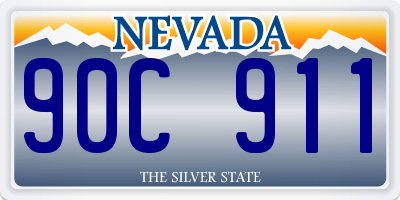 NV license plate 90C911