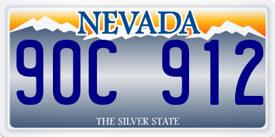 NV license plate 90C912