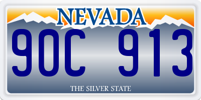 NV license plate 90C913