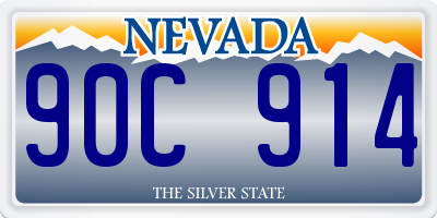 NV license plate 90C914