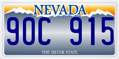 NV license plate 90C915