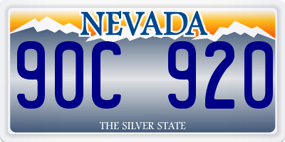 NV license plate 90C920