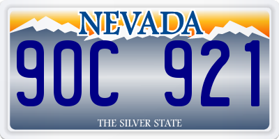 NV license plate 90C921