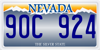 NV license plate 90C924