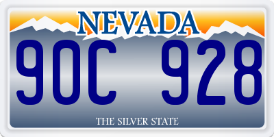 NV license plate 90C928