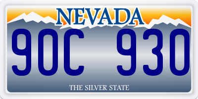 NV license plate 90C930