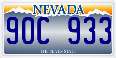 NV license plate 90C933