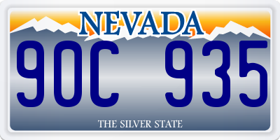 NV license plate 90C935