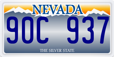 NV license plate 90C937