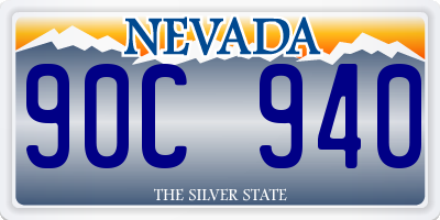 NV license plate 90C940