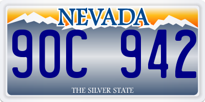 NV license plate 90C942