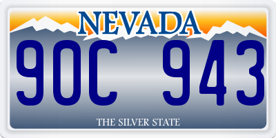 NV license plate 90C943