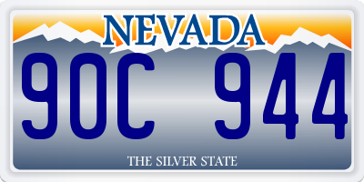 NV license plate 90C944