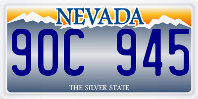 NV license plate 90C945