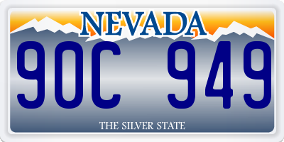 NV license plate 90C949