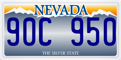 NV license plate 90C950