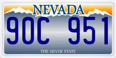 NV license plate 90C951