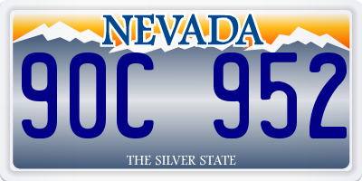 NV license plate 90C952