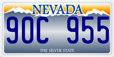 NV license plate 90C955