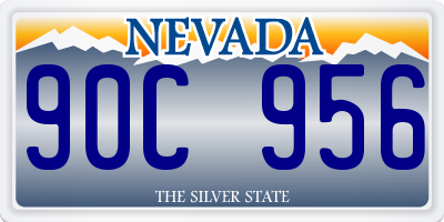 NV license plate 90C956