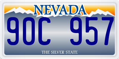NV license plate 90C957