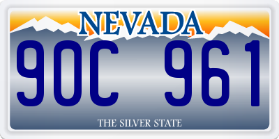 NV license plate 90C961