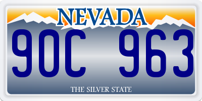 NV license plate 90C963