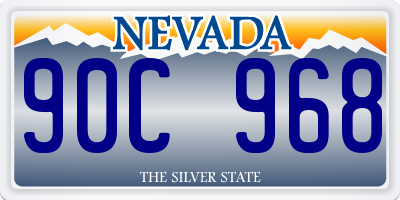 NV license plate 90C968