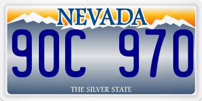 NV license plate 90C970