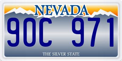 NV license plate 90C971