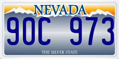 NV license plate 90C973