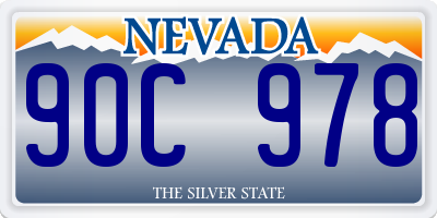 NV license plate 90C978