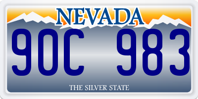 NV license plate 90C983