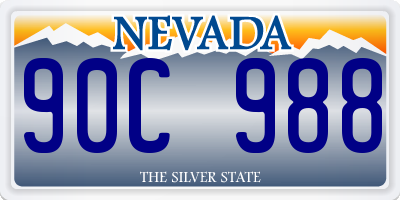 NV license plate 90C988