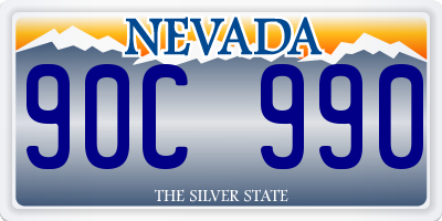 NV license plate 90C990