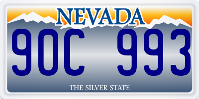 NV license plate 90C993