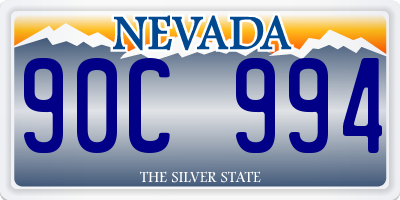 NV license plate 90C994