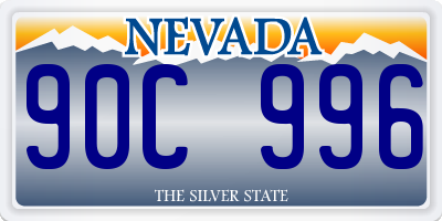 NV license plate 90C996