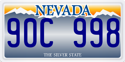 NV license plate 90C998