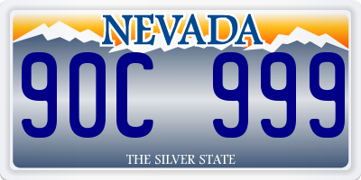 NV license plate 90C999