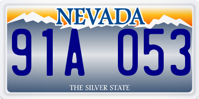 NV license plate 91A053