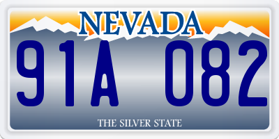 NV license plate 91A082