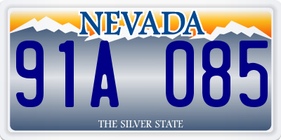 NV license plate 91A085