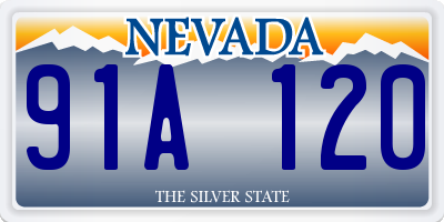 NV license plate 91A120