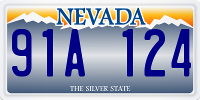 NV license plate 91A124