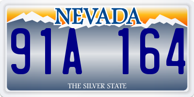 NV license plate 91A164