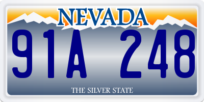 NV license plate 91A248